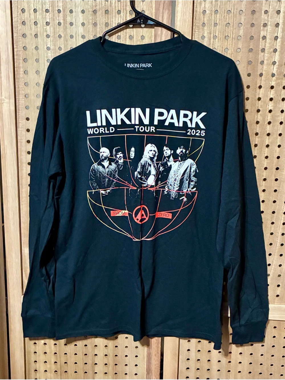 Linkin Park 2025 World Tour Black Long Sleeve Tee L
